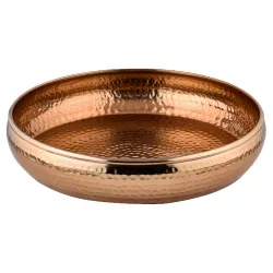 Aesthetic decorative fruit bowl serving tray Fidan copper