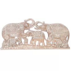 Boho deco display Elephant Familie deco object