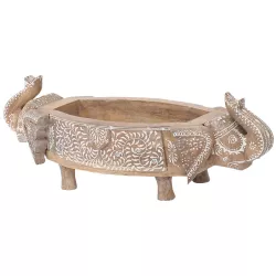 Boho decorative wooden bowl Key bowl Alok