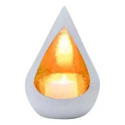 Boho decorative lantern tea light holder candle holder Timur White