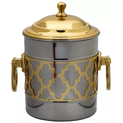 Deco Aesthetic tin storage box sugar bowl tea caddy Khadij