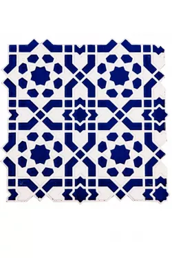 Oriental wall tile pattern - 5 - 1 piece