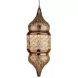 Oriental decorative pendant light hanging lamp lamp Imano silver
