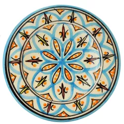 Mediterranean Ceramic Plate Amin Blue