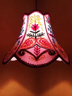 Shabby Chic ceiling lamp Shyamana purple
